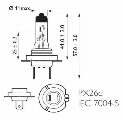 Типы ламп, которые используются в китайской мототехнике.